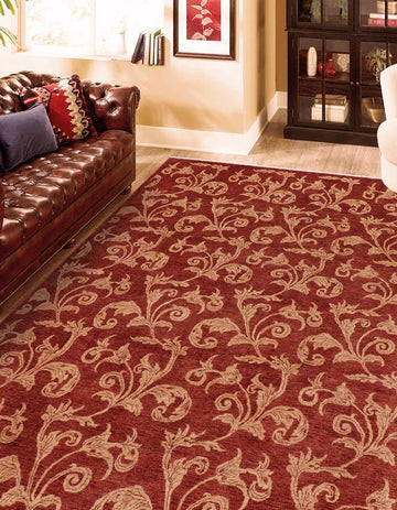 handmade Transitional Kafkaz Chobi Ziegler Red Tan Hand Knotted RECTANGLE 100% WOOL area rug 9 x 11